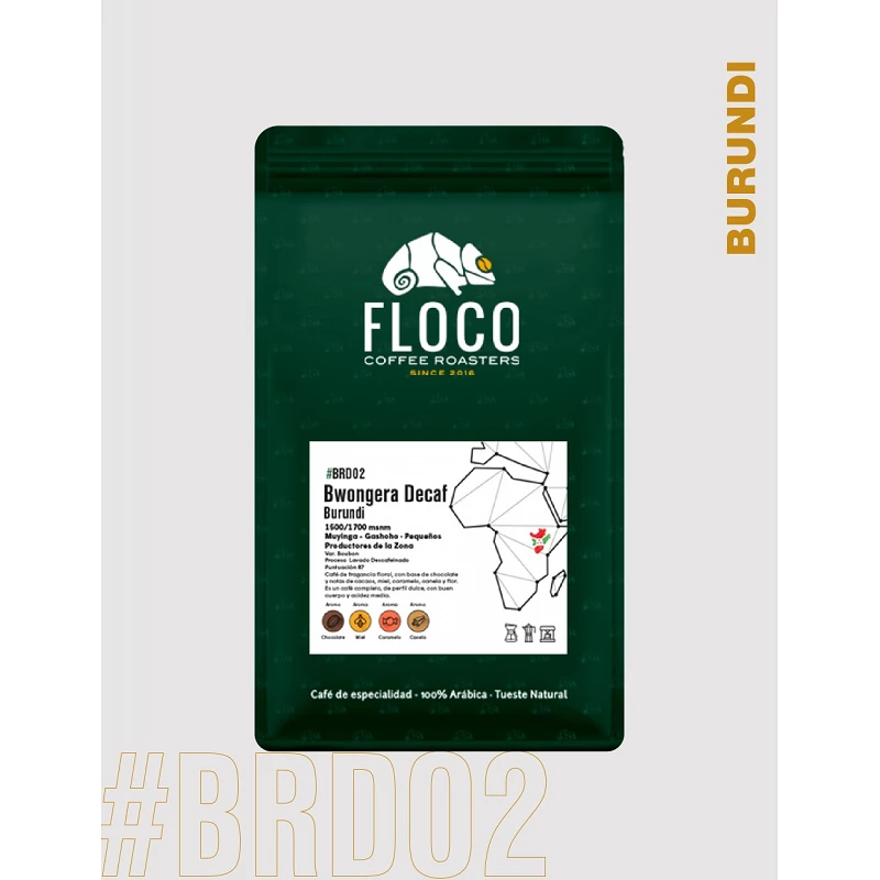 Specialty DECAF coffee from Burundi- Bwongera- Floco Coffee